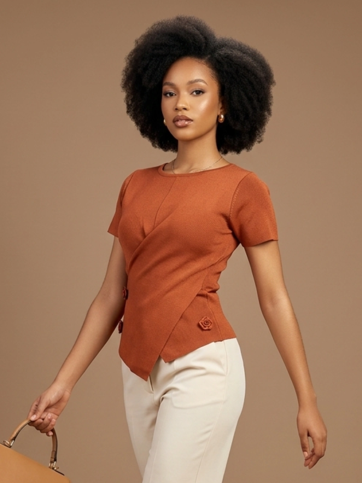 The Zari Rose Wrap - N/A tops available at theGirlyZone Kampala